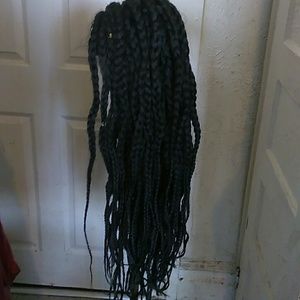 Braided wig lace front with baby hairs